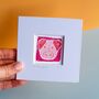 Pink Pig Mini Art Print, thumbnail 3 of 8