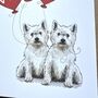 Personalised Westie I Love You Valentine's Card, thumbnail 5 of 5