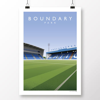 Oldham Boundary Park Jimmy Frizzell Stand Poster, 2 of 5