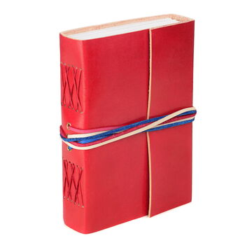 Distressed Three String Coloured Leather Journals, 11 of 12