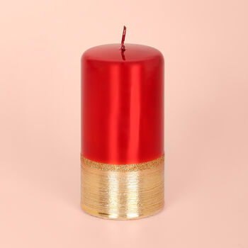Red Plain Candles By G Decor, 3 of 5