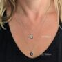 The Celestial Duo Necklace., Silver, thumbnail 8 of 10
