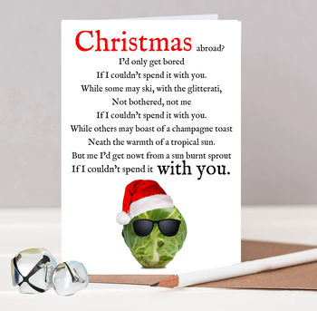 Funny Sprout Christmas Card By Helena Tyce Designs | notonthehighstreet.com