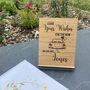 Personalised Leave Your Wishes Wooden Wedding Sign D2, thumbnail 1 of 2