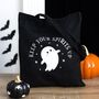 Keep Your Spirits Up Ghost Polycotton Tote Bag, thumbnail 1 of 2