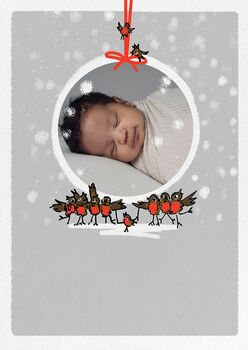 Personalised Photo Christmas 'Bauble' Card, 3 of 3