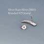 Tusk Shape Stud Earrings In Sterling Silver, thumbnail 5 of 12