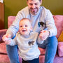 Personalised Polar Bear Jumper Set For Dad And Kids, thumbnail 1 of 6