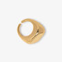 Nami 18 K Gold Plated Hammered Ring, thumbnail 3 of 5