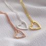 Personalised Heart Outline Pendant Necklace, thumbnail 1 of 10