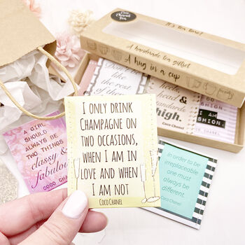 Gift For Fashion Lovers: Coco Chanel Tea Gift Set, 12 of 12