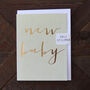 Mini Gold Foiled New Baby Card, thumbnail 6 of 6
