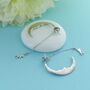 Man In The Moon Earrings Sterling Silver, thumbnail 1 of 4
