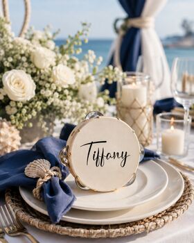 Wedding Tambourine Name Decals For Guests, 4 of 6