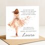 Personalised 18th Birthday Card For Granddaughter Floral Dress, thumbnail 1 of 8