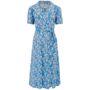 Peggy Dress In Palace Pansy 1940s Vintage Style, thumbnail 1 of 2