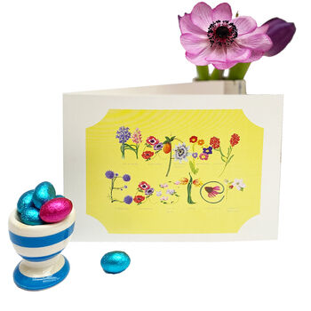Large Botanical Easter Greetings Card, 5 of 5