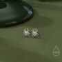Sterling Silver Black Widow Spider Enamel Stud Earrings, thumbnail 1 of 12