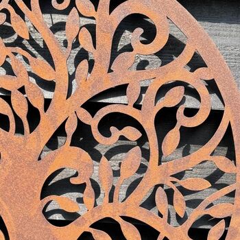 Metal Tree Of Life Garden Wall Sign , Fence Decoration , Feature , Ornament, 4 of 7