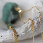 Raw Emerald Stone Necklace, thumbnail 10 of 12