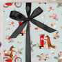 Three Sheets Of Christmas Postman Fox Wrapping Paper, thumbnail 2 of 2