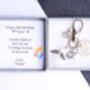 18th Birthday Lucky Sixpence Charm Keyring, thumbnail 1 of 3