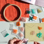 Make A Coral Inspired 3D Beaded Hoop Kit, Orange, thumbnail 2 of 9