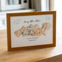 Personalised Framed Print For Christening Baptism Gift, thumbnail 2 of 7