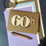 Personalised Wooden 60th Birthday Card, thumbnail 7 of 10