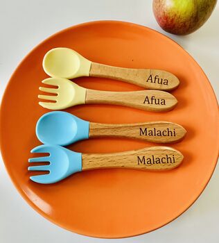 Personalised Children's Cutlery Set Of Two, 2 of 5