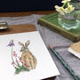 Hare And Heather Any Occasion Greetings Card, thumbnail 8 of 9