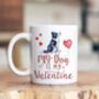 Dog Breed My Valentine Ceramic Mug, thumbnail 3 of 10