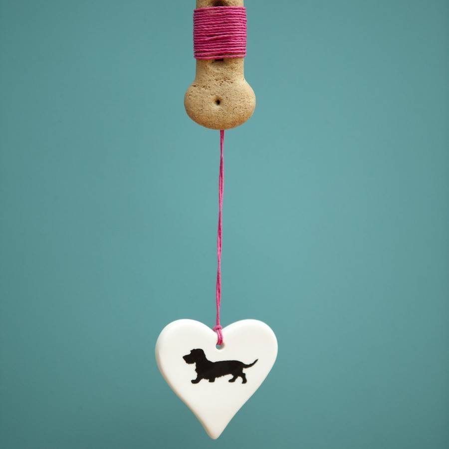 Dog Hanging Hearts Lots Of Breeds Available, 1 of 12
