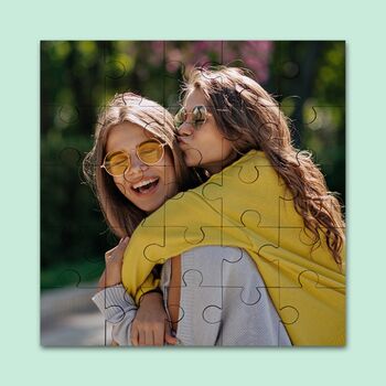 Personalised Square Photo Jigsaw Puzzle, 2 of 6