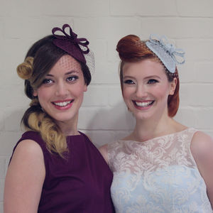 Vintage Inspired Veiled Fascinator By 