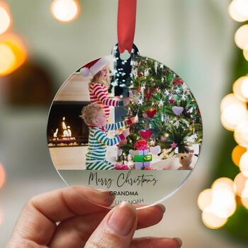 Christmas Photo Ornament For Grandma 2025, 7 of 8