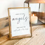 Wedding Memory Table Sign Angels A6 Wedding Print, thumbnail 1 of 3