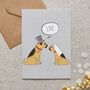 Border Terrier Wedding / Engagement Card, thumbnail 1 of 2