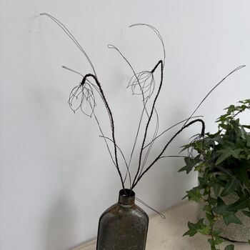 Three Handmade Wire Fritillaria Stems, 4 of 11