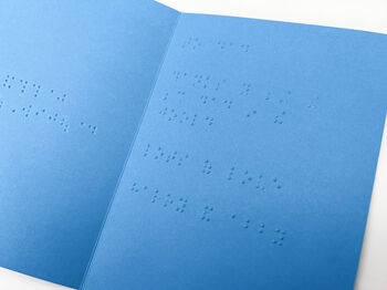 Personalised Braille Good Luck Card, 5 of 5