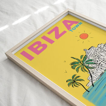 Personalised Ibiza Town Travel Print, 2 of 6