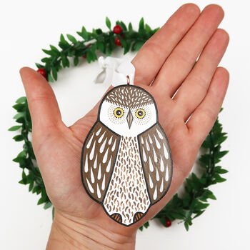 Owl Christmas Tree Decorations, 7 of 8