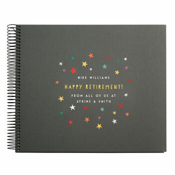 Personalised Retirement Spiral Bound Book, 7 of 12