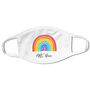 Charity Personalised Rainbow Positivity Face Mask, thumbnail 6 of 7