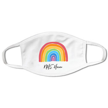 Charity Personalised Rainbow Positivity Face Mask, 6 of 7