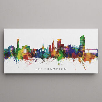 Southampton Skyline Cityscape Art Print, 2 of 12
