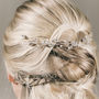 Crystal And Pearl Delicate Wedding Hair Vine Thea, thumbnail 8 of 10