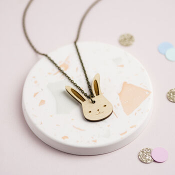 Wooden Bunny Rabbit Necklace, 5 of 12