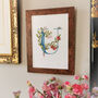 U Is For Uva Ursi Floral Initial, Personalised, thumbnail 1 of 9