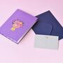 Pop Up 3D Purple Blank Card Bouquet, thumbnail 2 of 4